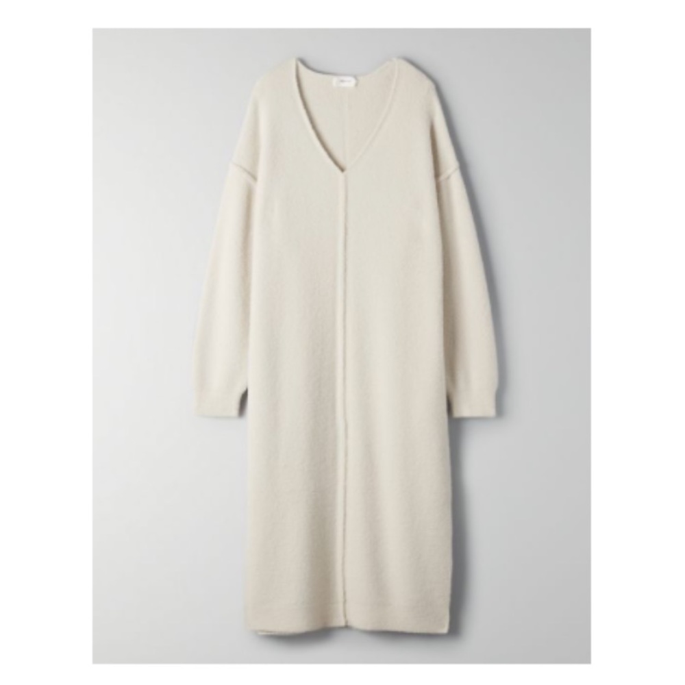 Aritzia Wilfred Free Knit V-Neck Dress Size XL